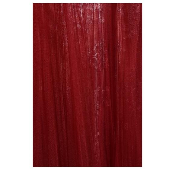 VALENTINO red draped tulle and lace gown IT40 🌹PRICE IS FIRM🌹 - Picture 9 of 16